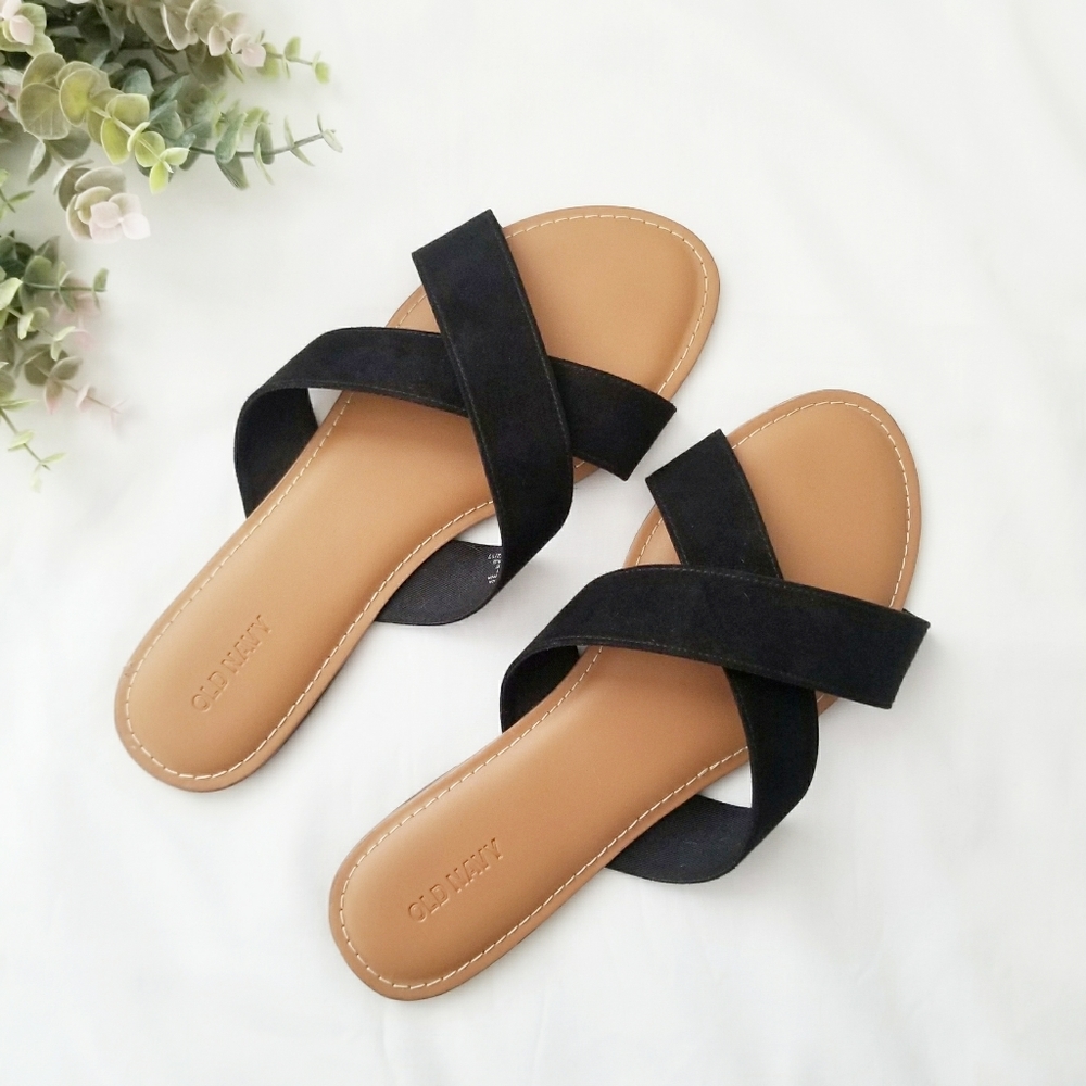 Old Navy | Faux Suede Criss-Cross Sandals